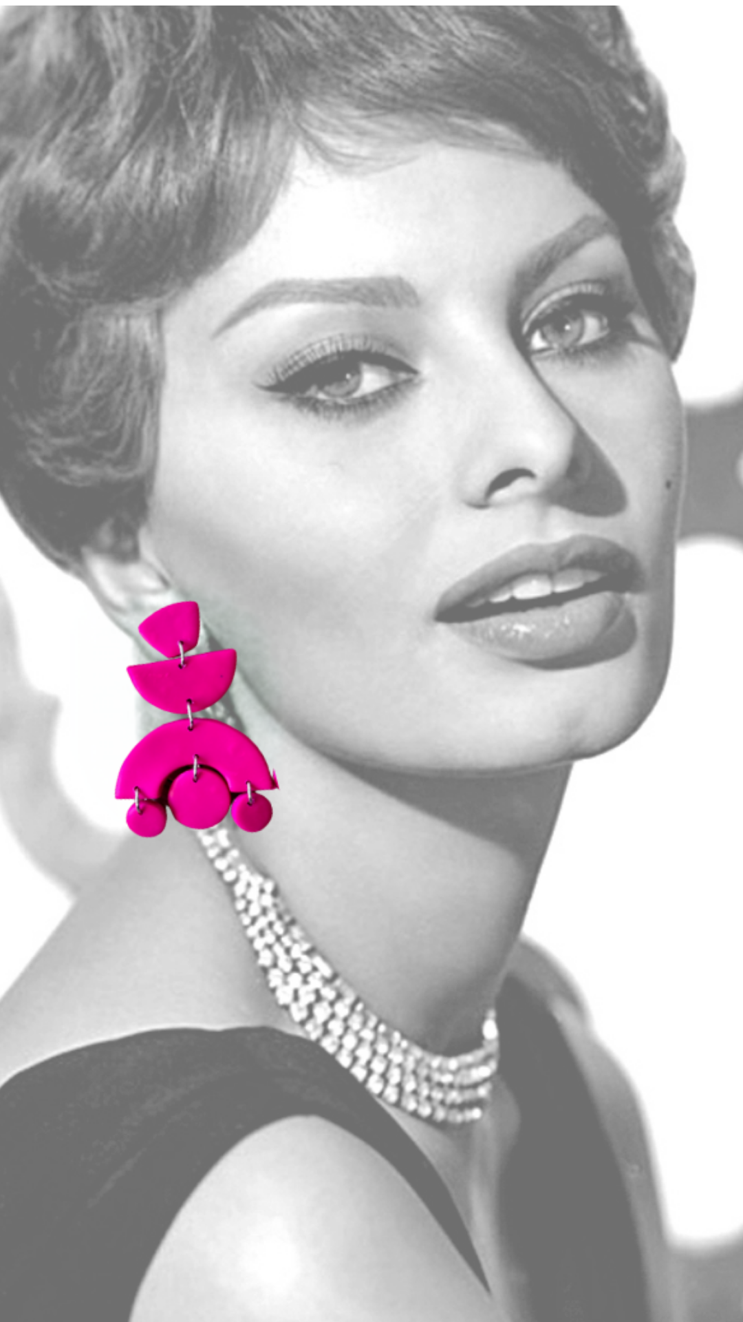 Pendientes Sofia Fucsia