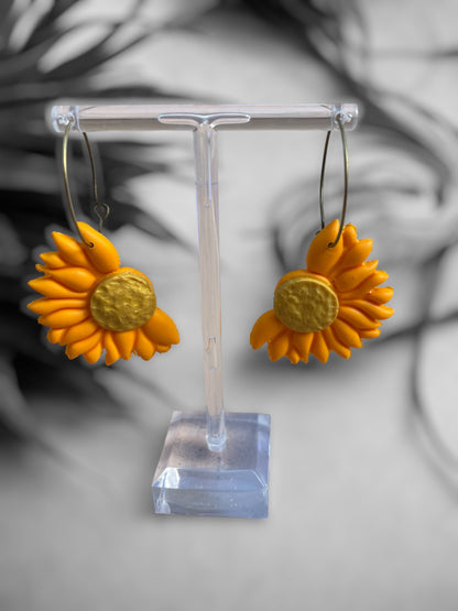 Pendientes Medio Girasol Grandes