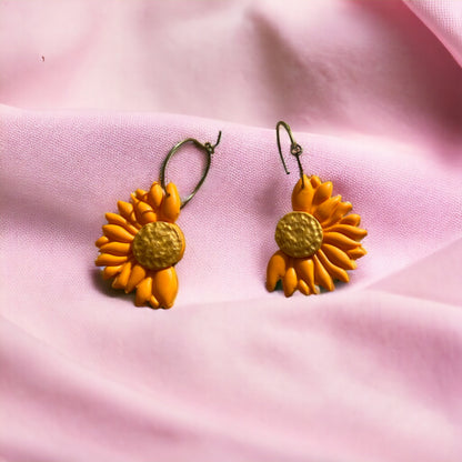 Pendientes Medio Girasol Grandes