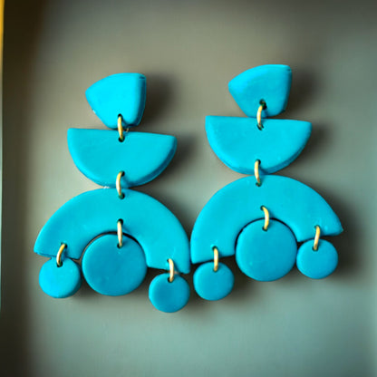 Pendientes Sofia Azul turquesa