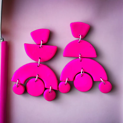 Pendientes Sofia Fucsia