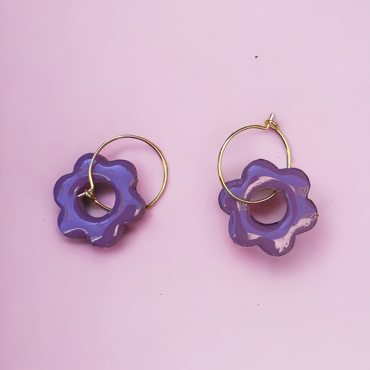 Pendientes florecitas de colores