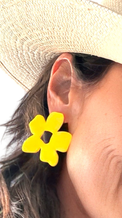 Pendientes Petunia Amarillo